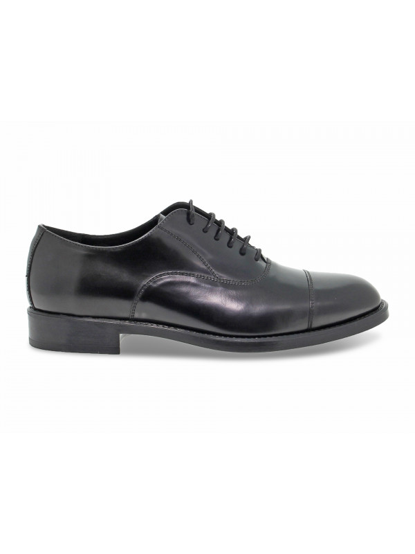 Zapato con cordones Guidi Calzature STILE INGLESE de cepillado negro