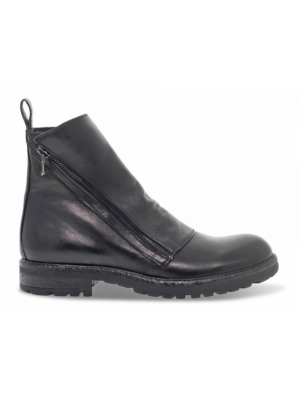 Bota baja Guidi Calzature BEATLES 2 ZIP de piel negro