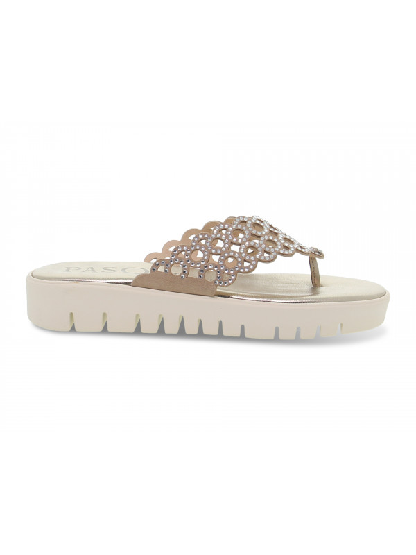 Sandalia plana Pasquini Calzature - gris pardo