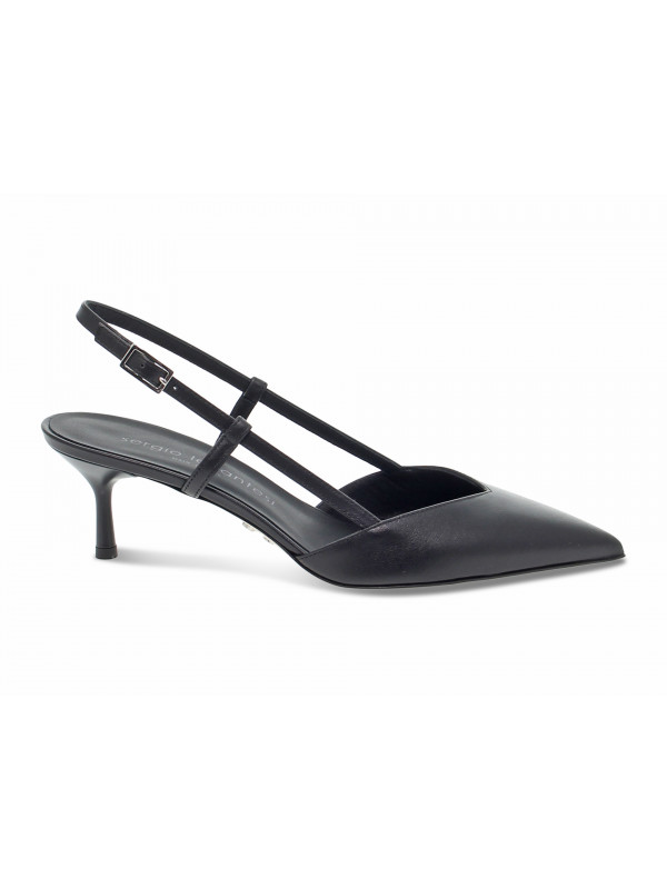 Zapato de salón Sergio Levantesi CHANELL GUCCI de napa negro