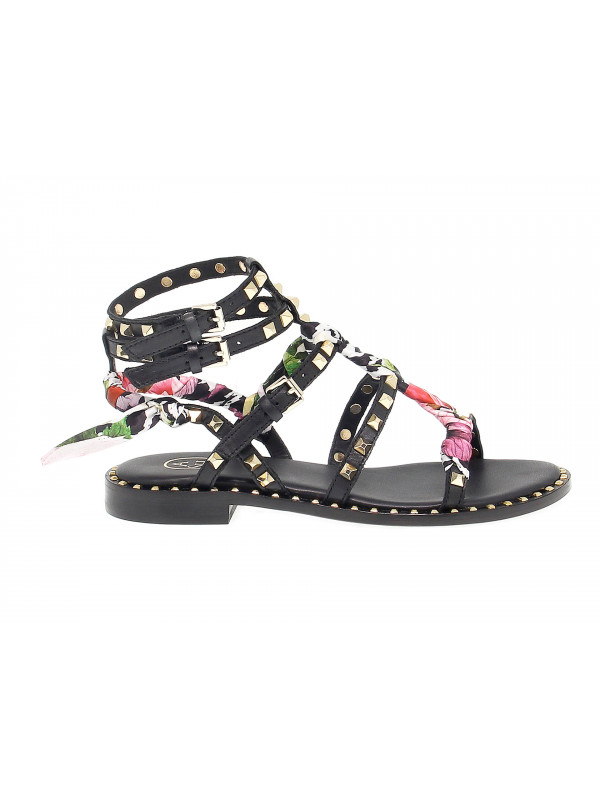 Flache sandalen Ash aus Leder