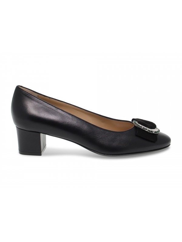 Pumps Martina aus Leder Schwarz