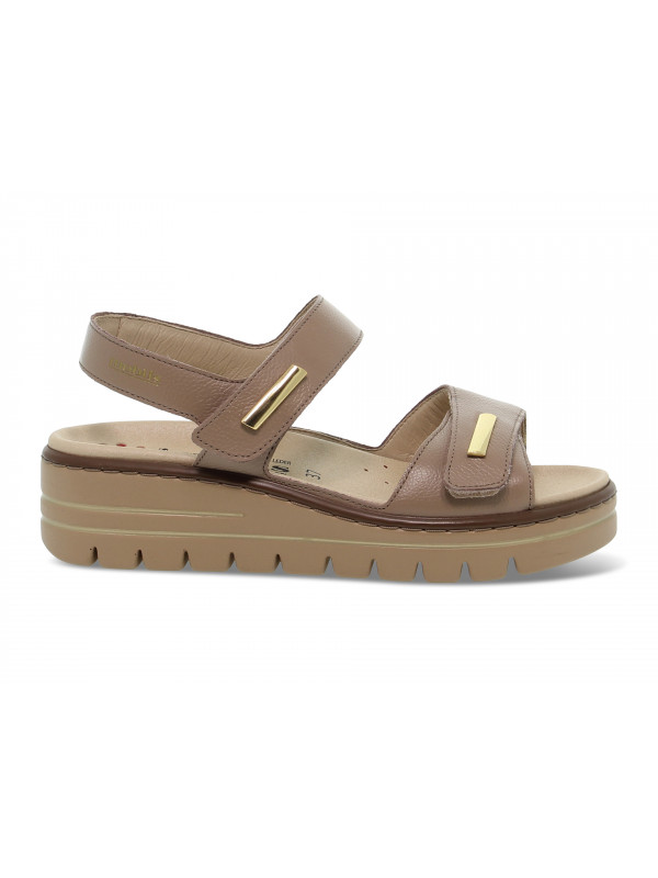 Flache Sandalen Mephisto - Taupe