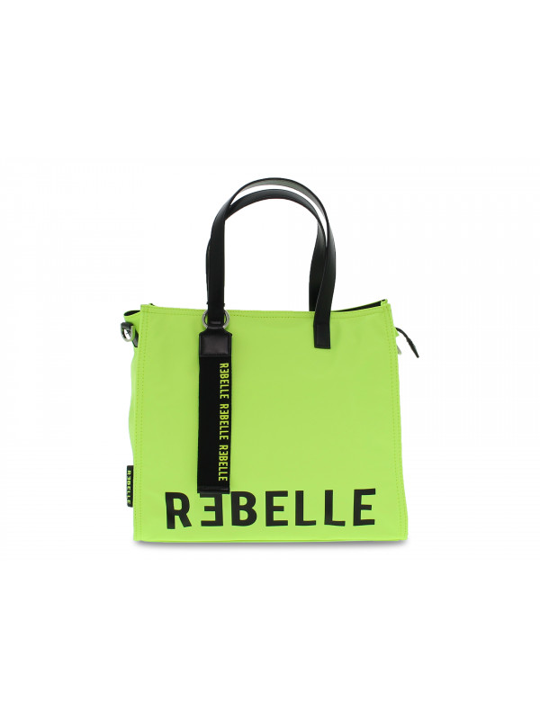 Shopper Rebelle ELECTRA NYLON MEDIA aus Nylon Fluo Gelb