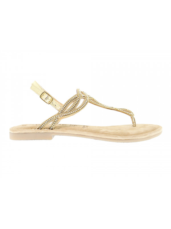 Flache Sandalen Tamaris aus Leder