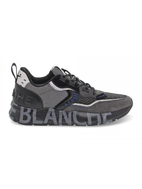 Sneaker Voile Blanche CLUB01 aus Gämse Grau