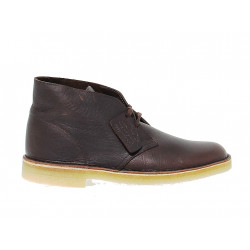 Knöchelschuhe Clarks DESERT BOOT LEATHER aus Leder Braun