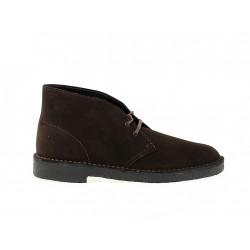 Knöchelschuhe Clarks DESERT BOOT aus Gämse Braun