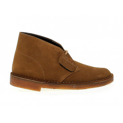 Knöchelschuhe Clarks DESERT BOOT aus Gämse Cola