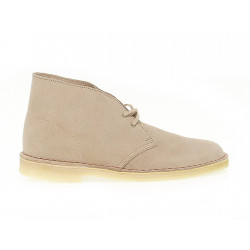 Knöchelschuhe Clarks DESERT BOOT aus Gämse Sand