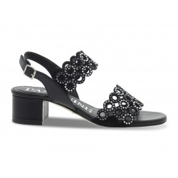 Flache Sandalen Pasquini Calzature - Schwarz