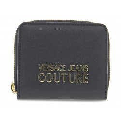 Brieftasche Versace Jeans Couture JEANS COUTURE RANGE A SKETCH 17 WALLET THELMA aus Saffiano Schwarz