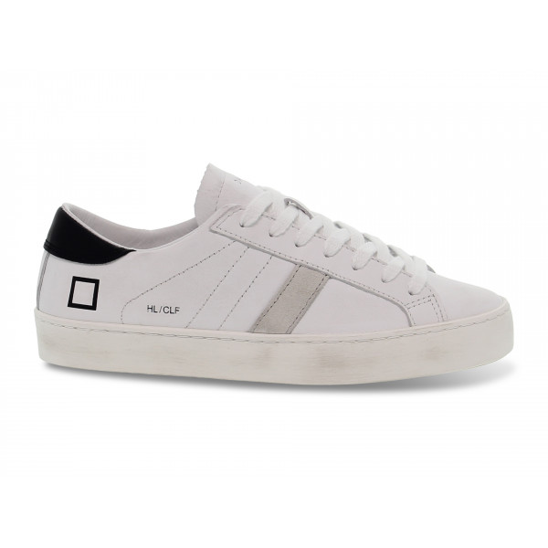 Sneaker D.A.T.E. HILL LOW CALF aus Leder Weiß