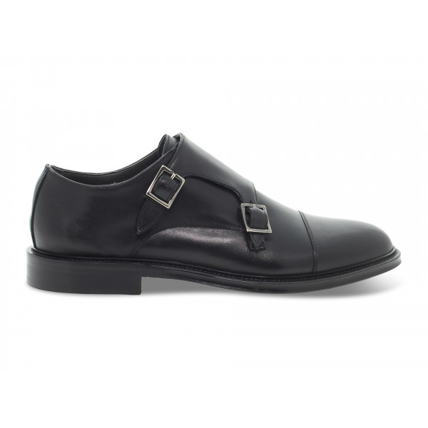 Halbschuhe Guidi Calzature STILE INGLESE aus Leder Schwarz