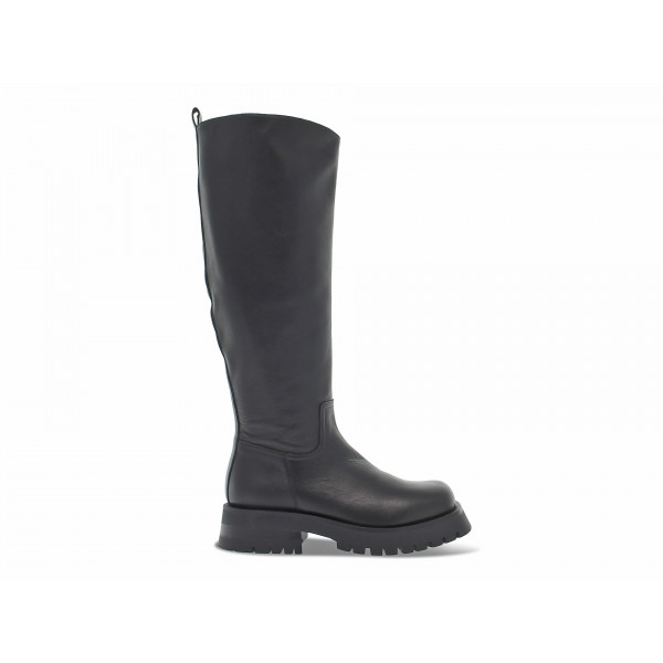 Stiefel Ncub CAVALLERIZZA aus Leder Schwarz