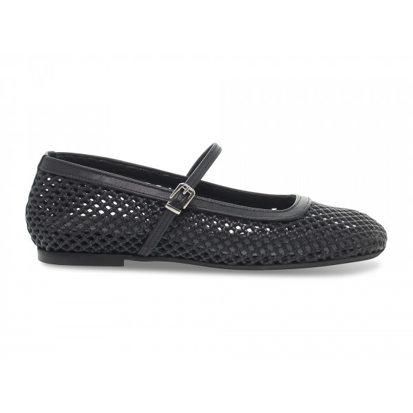 Flacher schuh Poesie Veneziane - Schwarz