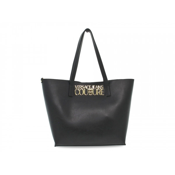 Shopper Versace Jeans Couture JEANS COUTURE LOGO LOCK RANGE L SKETCH 8 aus Saffiano Schwarz