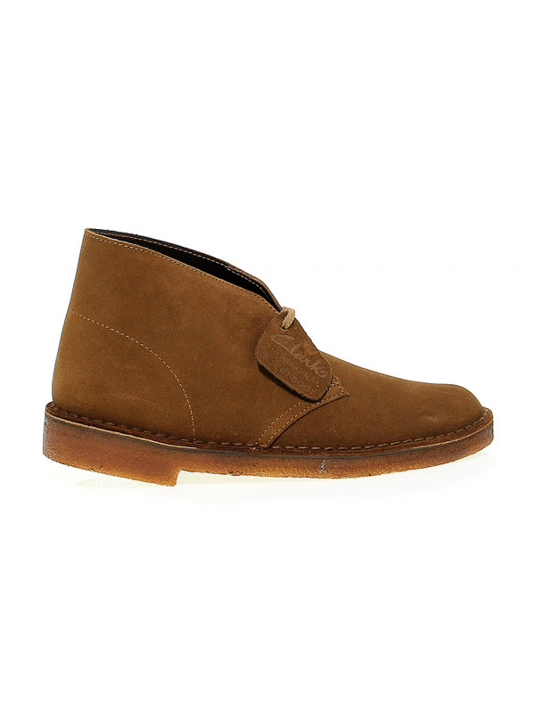 Knöchelschuhe Clarks DESERT BOOT aus Gämse Cola