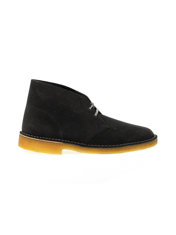 Knöchelschuhe Clarks DESERT BOOT aus Gämse Dunkelgrau