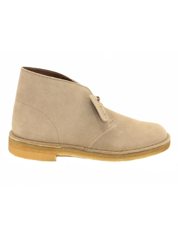 Knöchelschuhe Clarks DESERT BOOT aus Gämse Wolf