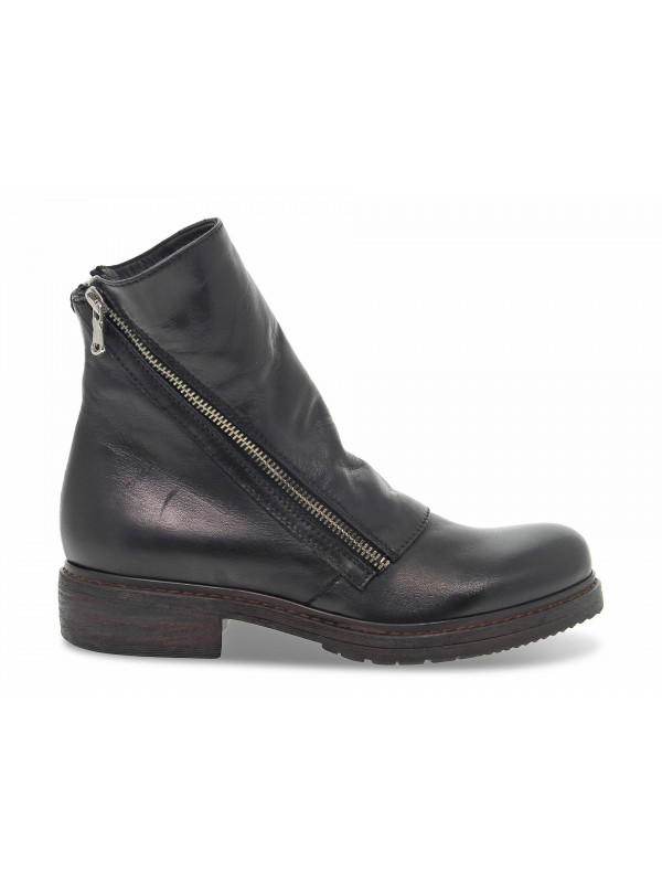 Knöchelschuhe Guidi Calzature BEATLES 2 ZIP aus Leder Schwarz