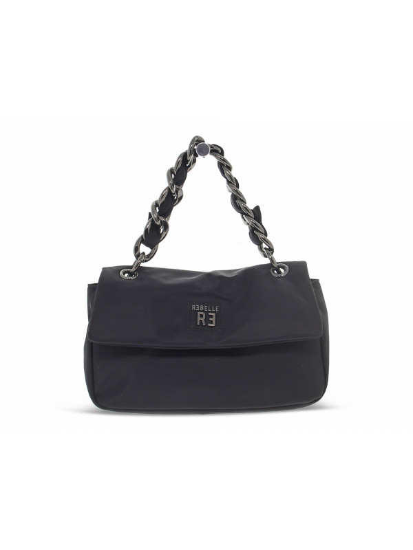 Umhängetasche Rebelle JANE SATCHEL M NYLON BLACK aus Nylon Schwarz