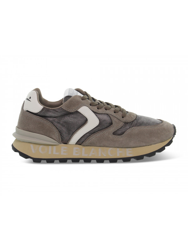 Sneaker Voile Blanche PARIS RACE MAN W aus Gämse Grau
