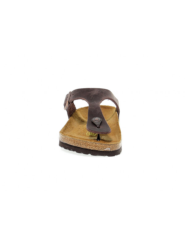 Sandalen Birkenstock GIZEH aus Leder Habana Guidi Calzature Neue Kollektion Herbst Winter 2024 Guidi Calzature