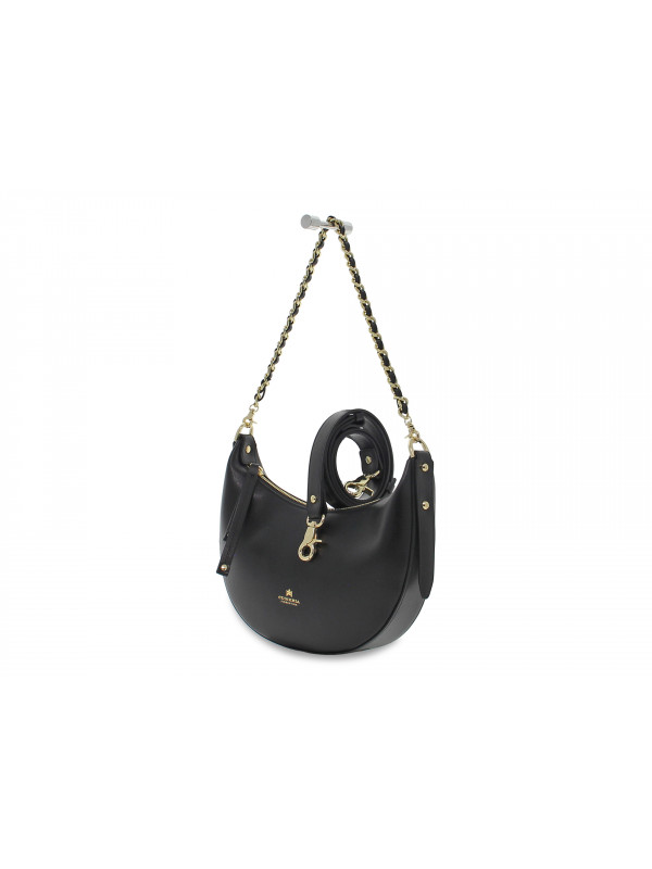 Cuoieria Fiorentina Damen Handtasche Schwarz Gold Handtasche