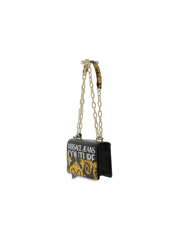 Umhangetasche Versace Jeans Couture JEANS COUTURE LINEA G DIS 3 BAROQUE BAG aus Nappa Schwarz Guidi Calzature Neue Kollektion Herbst Winter 2024 Guidi Calzature