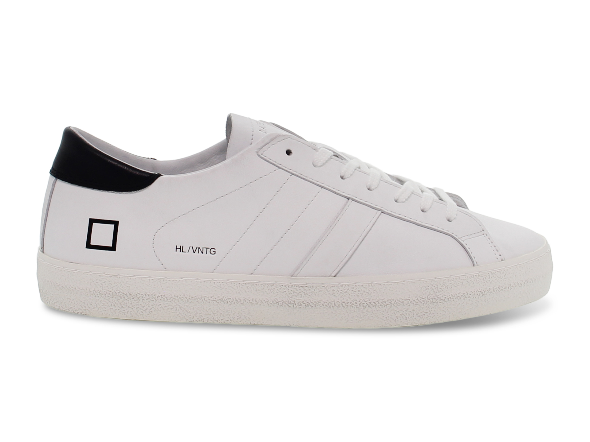 D.A.T.E. HILL LOW レザー スニーカー White ロゴ 関税送料込 Sneakers D.A.T.E. M HILL LOW BN in white leather - Men's
