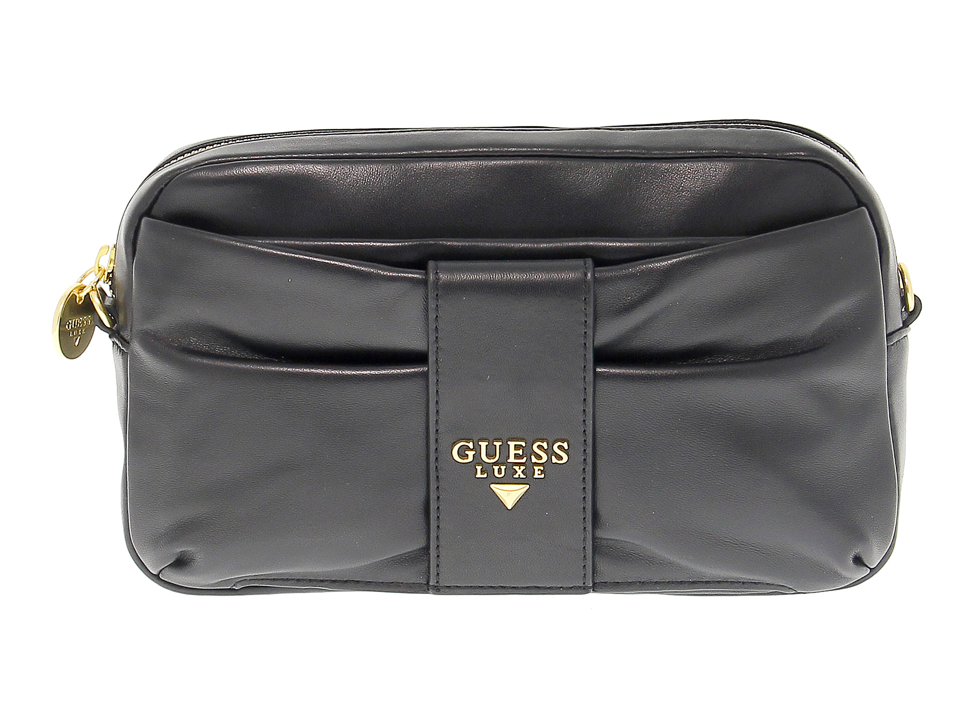 Guess Luxe Crossbody New real leather black shoulder Bag Women