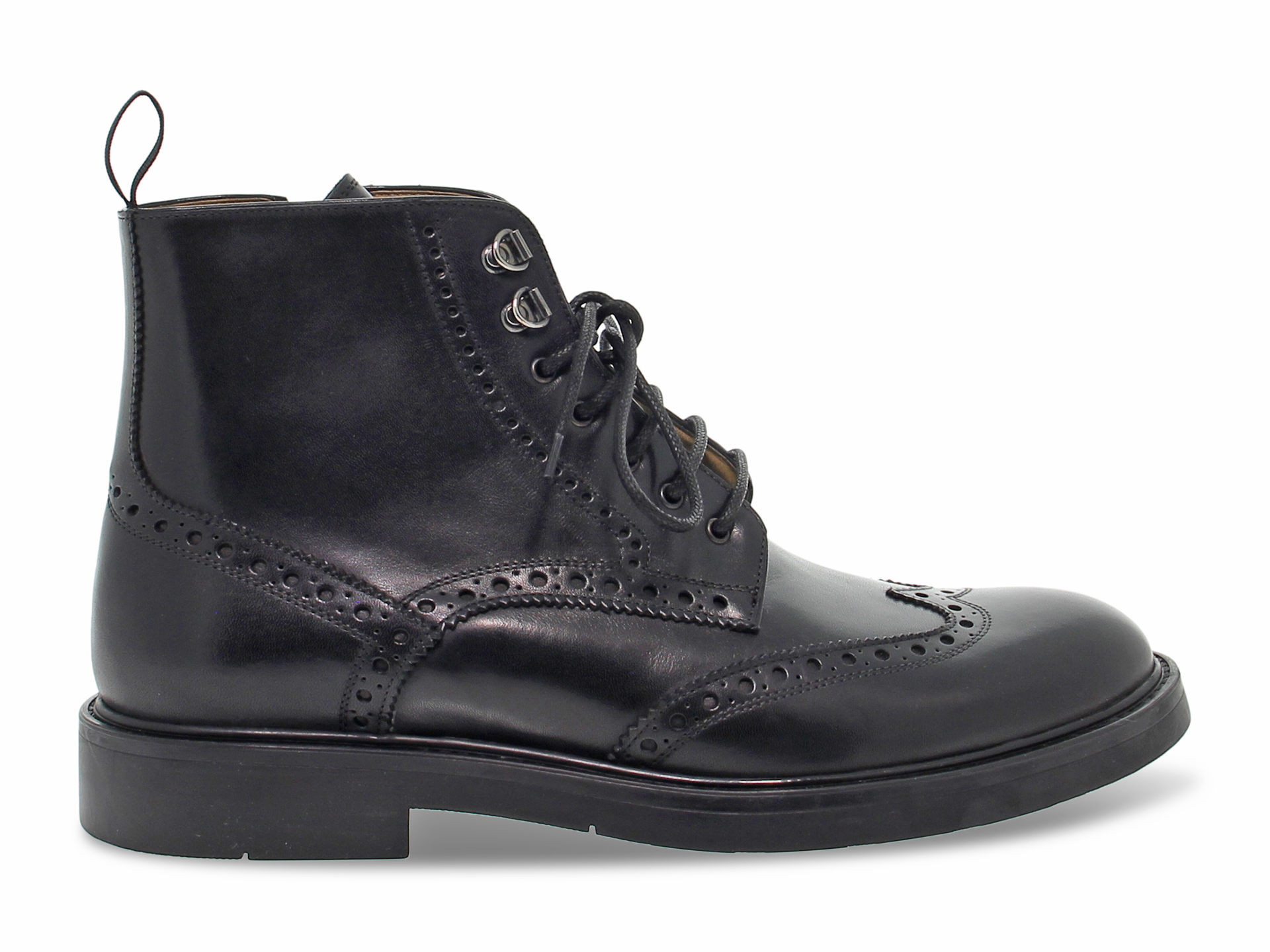 Boots Guidi Calzature JP D 32525 4 N En Cuir Noir - Chaussures Femme Neuves Avec Emballage - Italie