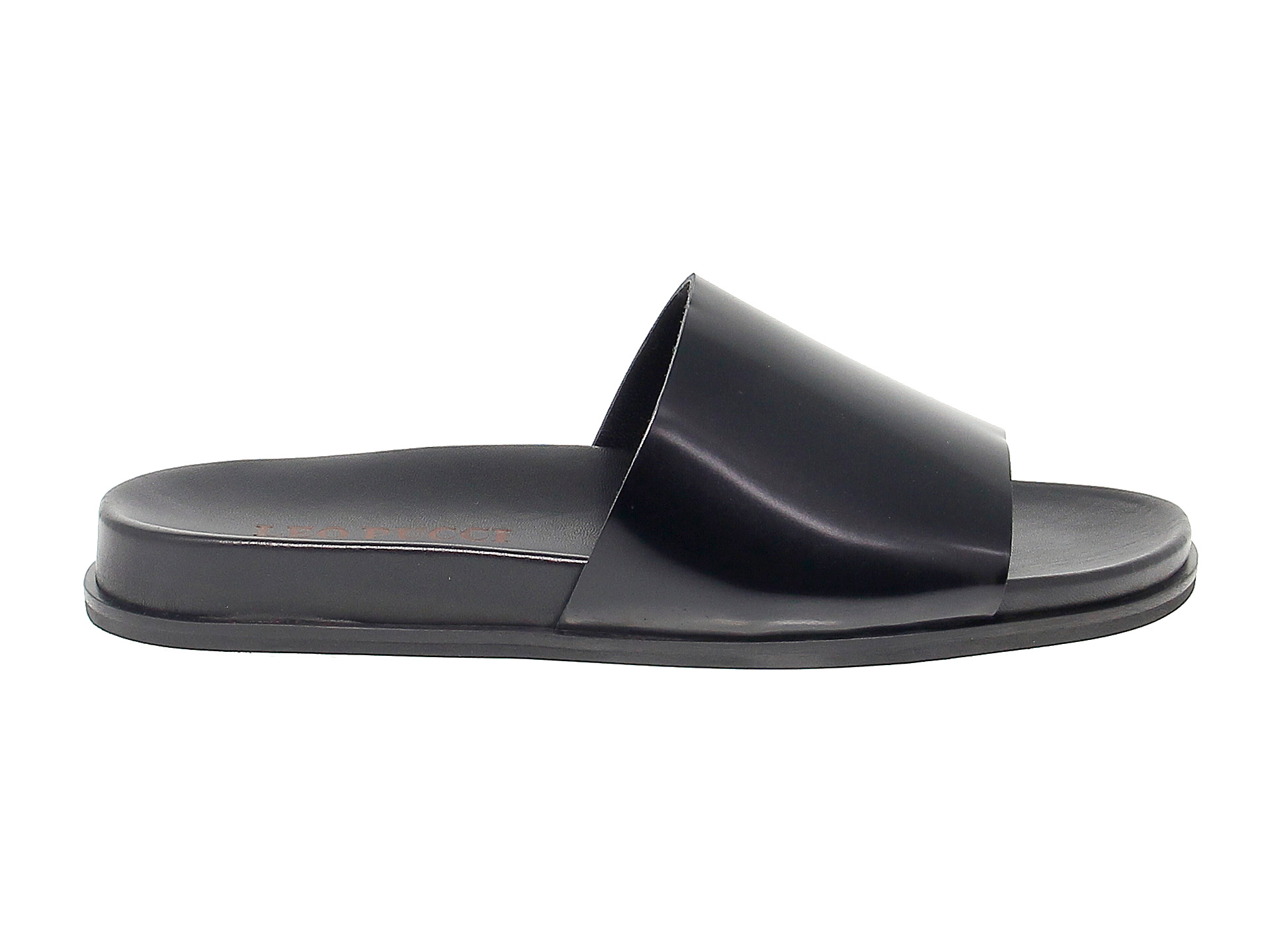Sandal Leo Pucci in black leather Guidi Calzature New Collection Fall Winter 2024 Guidi Calzature