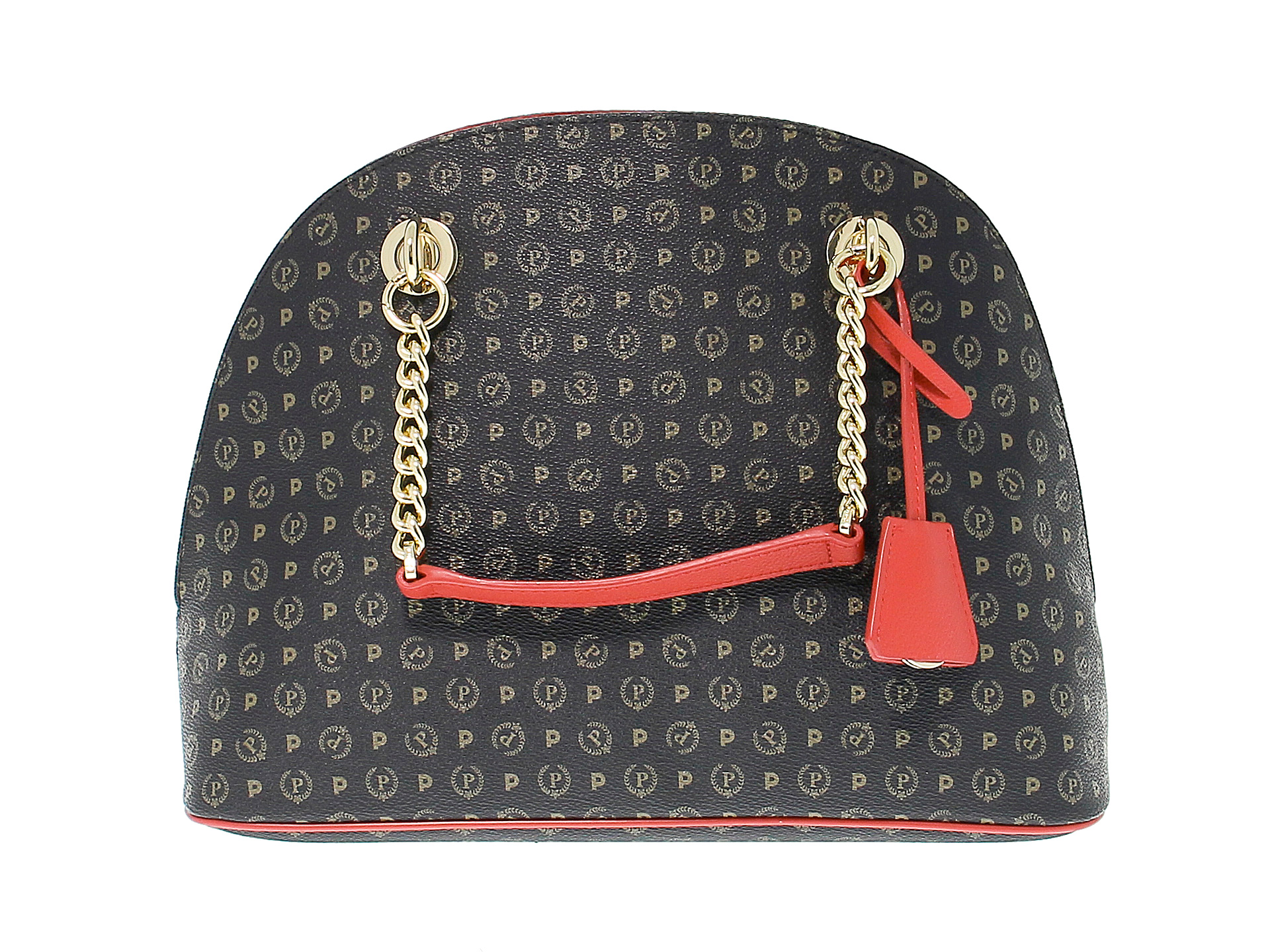 Handbag Pollini TAPIRO PVC in leather 