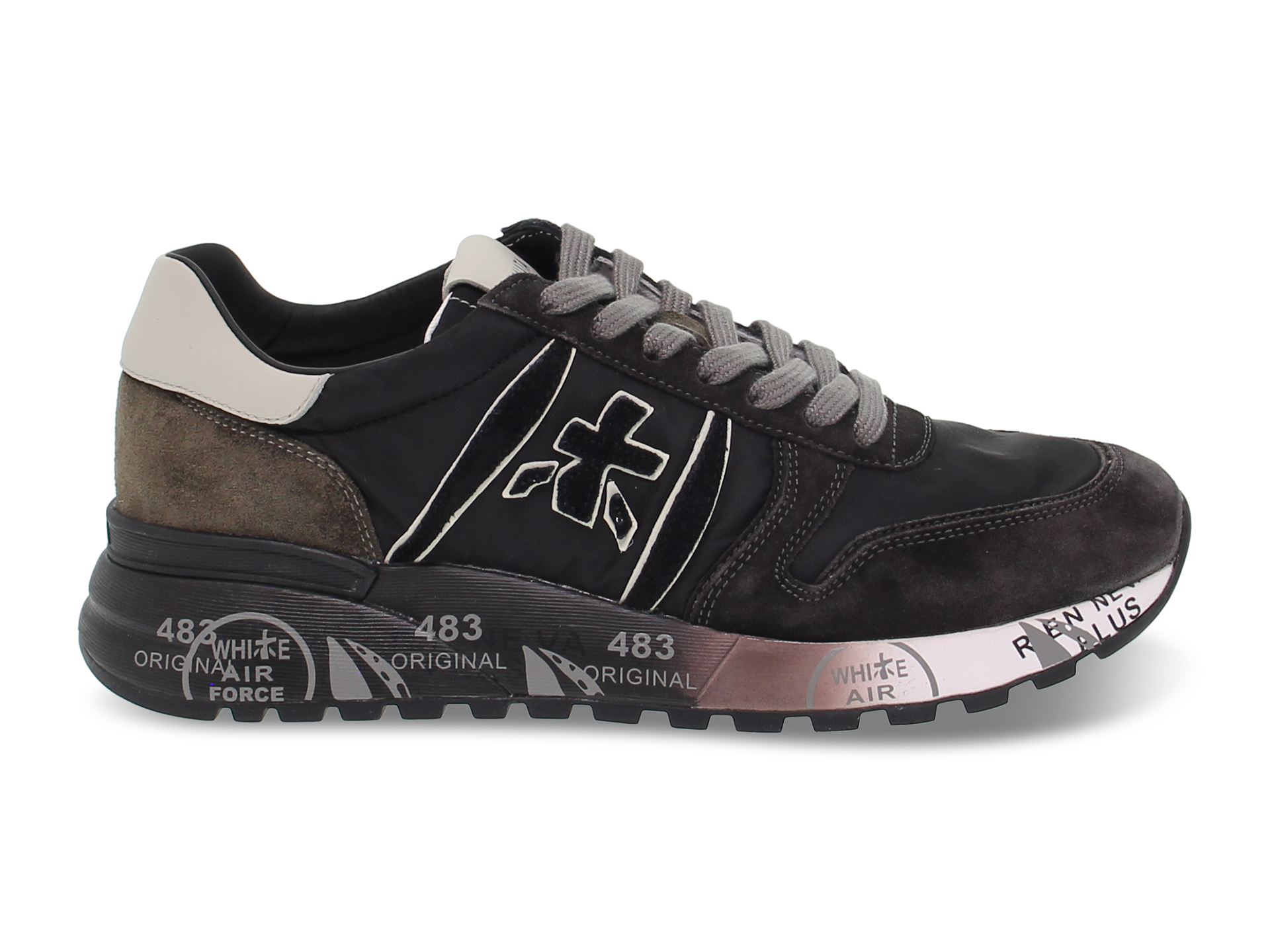 Premiata Fall Winter 21/22 lander lace-up sneakers in brown - LANDER 4951