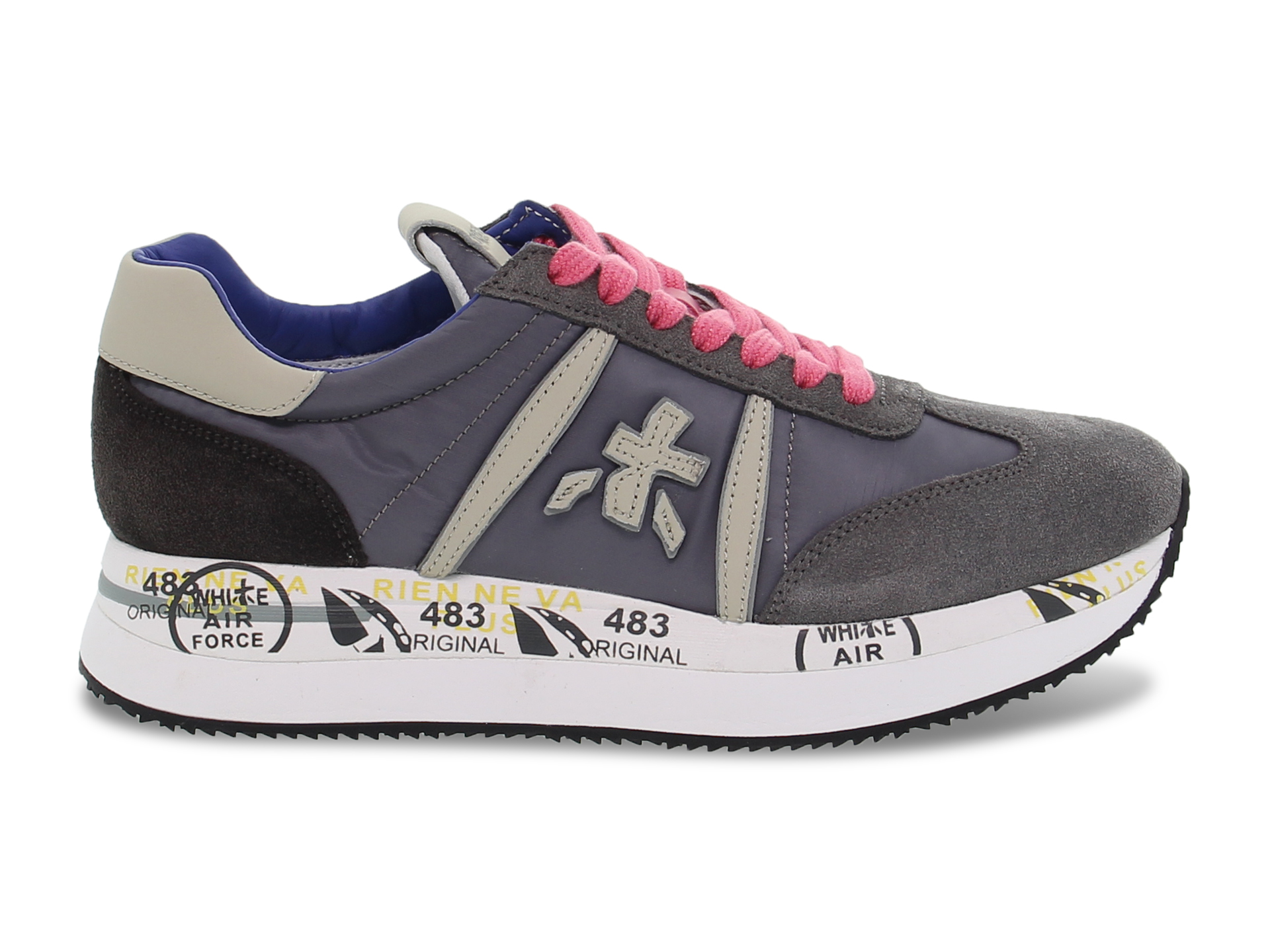 Sneakers Premiata CONNY in light grey nylon - Guidi Calzature - New Spring  Summer 2022 Collection - Guidi Calzature