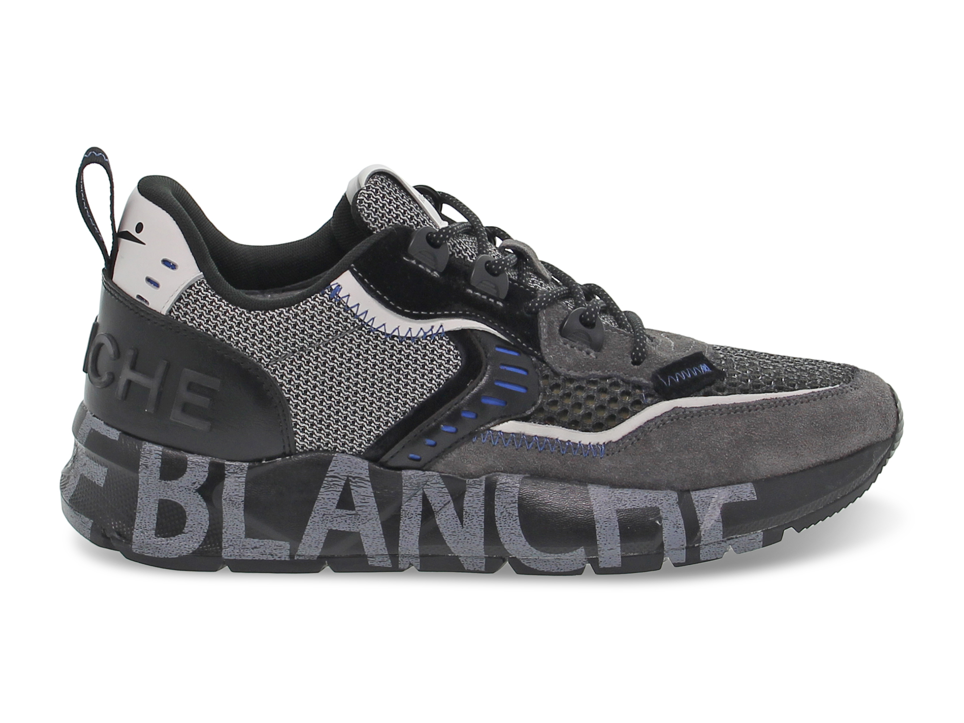 Sneakers Voile Blanche CLUB01 in grey suede leather Guidi