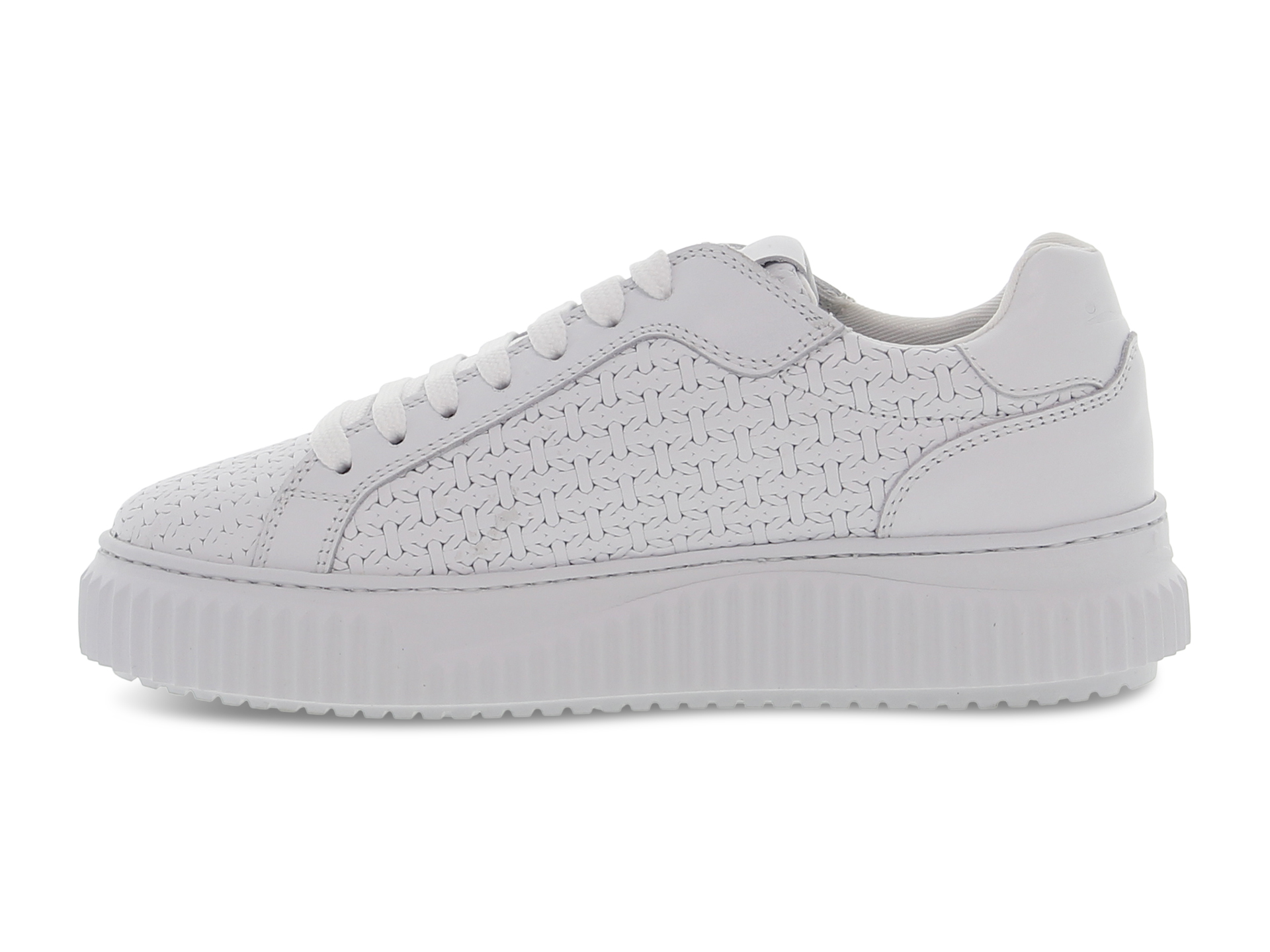 送料関税込【VOILE BLANCHE】LIPARI WOVEN レザー スニーカー LIPARI WOVEN - Leather sneakers - White