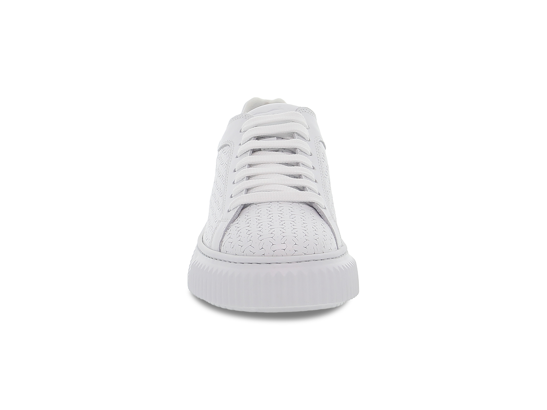 送料関税込【VOILE BLANCHE】LIPARI WOVEN レザー スニーカー LIPARI WOVEN - Leather sneakers - White