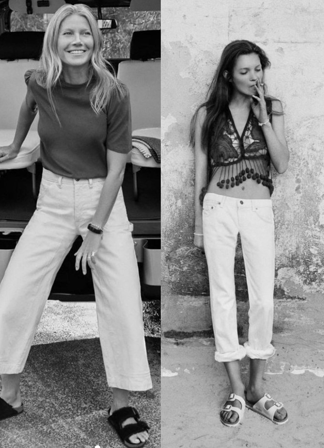 Gwyneth Paltrow and Kate Moss