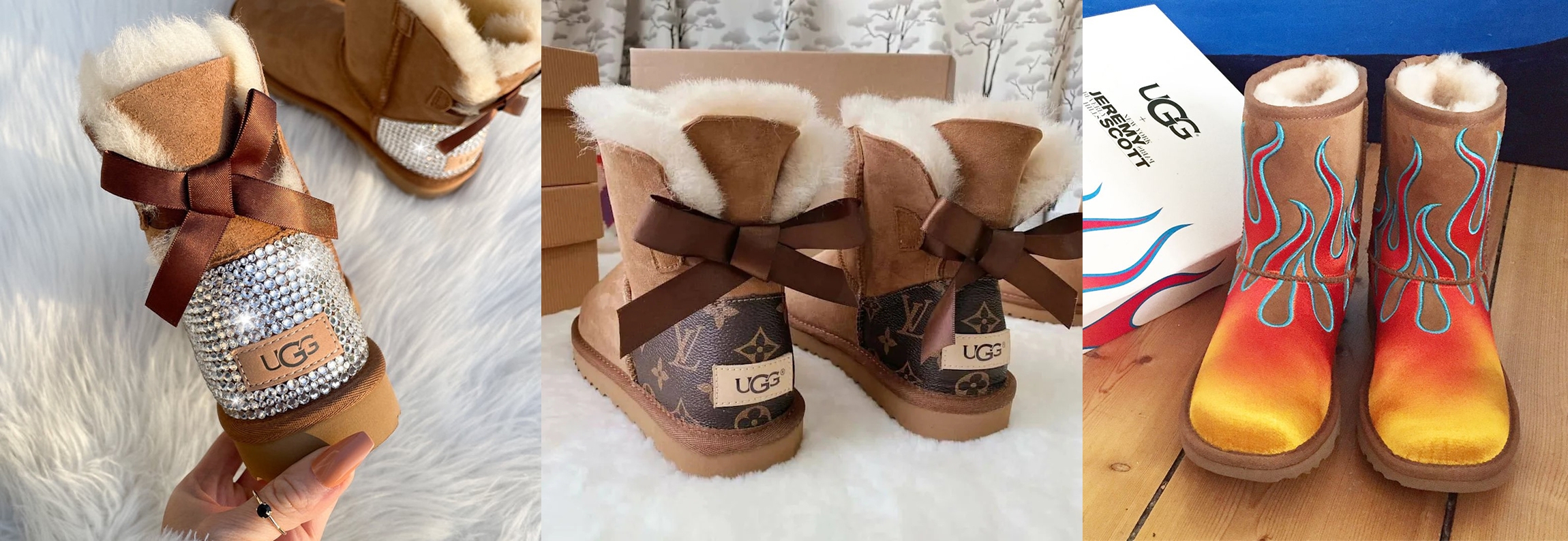 Brown LV UGG Boots - IR Fashion